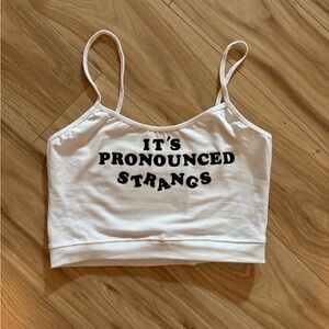 Billy strings fangirl it's pronounced strangs crop top